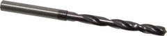 Guhring - 5.3mm, 140° Point, Solid Carbide Taper Length Drill Bit - TiAlN Finish, 50mm Flute Length, 90mm OAL, Series 5512 - USA Tool & Supply