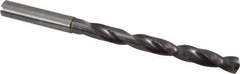 Guhring - 7.5mm, 140° Point, Solid Carbide Taper Length Drill Bit - TiAlN Finish, 76mm Flute Length, 116mm OAL, Series 5512 - USA Tool & Supply