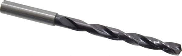 Guhring - 8.5mm, 140° Point, Solid Carbide Taper Length Drill Bit - TiAlN Finish, 87mm Flute Length, 131mm OAL, Series 5512 - USA Tool & Supply