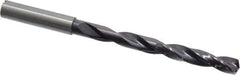 Guhring - 8.5mm, 140° Point, Solid Carbide Taper Length Drill Bit - TiAlN Finish, 87mm Flute Length, 131mm OAL, Series 5512 - USA Tool & Supply