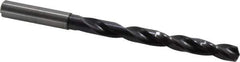 Guhring - 23/64", 140° Point, Solid Carbide Taper Length Drill Bit - TiAlN Finish, 95mm Flute Length, 139mm OAL, Series 5512 - USA Tool & Supply