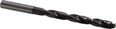 Guhring - 9.5mm, 140° Point, Solid Carbide Taper Length Drill Bit - TiAlN Finish, 95mm Flute Length, 139mm OAL, Series 5512 - USA Tool & Supply