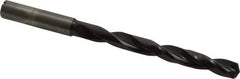 Guhring - 10.5mm, 140° Point, Solid Carbide Taper Length Drill Bit - TiAlN Finish, 106mm Flute Length, 155mm OAL, Series 5512 - USA Tool & Supply