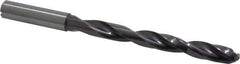 Guhring - 27/64", 140° Point, Solid Carbide Taper Length Drill Bit - TiAlN Finish, 106mm Flute Length, 155mm OAL, Series 5512 - USA Tool & Supply