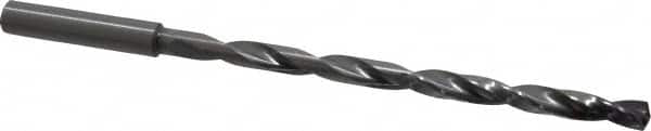 Guhring - Letter E (1/4") 140° 2-Flute Solid Carbide Extra Length Drill Bit - USA Tool & Supply