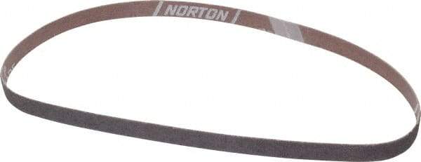 Norton - 1/2" Wide x 24" OAL, 40 Grit, Aluminum Oxide Abrasive Belt - Aluminum Oxide, Coarse, Coated, X Weighted Cloth Backing, Series R283 - USA Tool & Supply