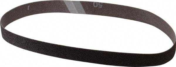 Norton - 3/4" Wide x 20-1/2" OAL, 50 Grit, Aluminum Oxide Abrasive Belt - Aluminum Oxide, Coarse, Coated, Cloth Backing, Series R283 - USA Tool & Supply