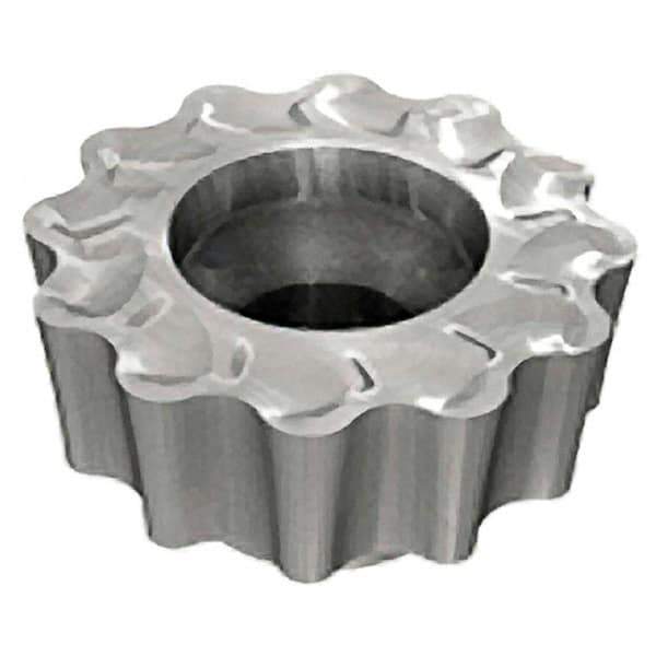 Iscar - RCMT1607 FW Grade IC808 Carbide Milling Insert - TiAlN/AlTiN/TiN Finish, 0.197" Thick, 16mm Inscribed Circle - USA Tool & Supply