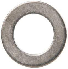 Made in USA - 0.03" Thick, 3/8" Inside x 5/8" OD, Round Shim - 5/16" Screw, Uncoated 316 Stainless Steel - USA Tool & Supply
