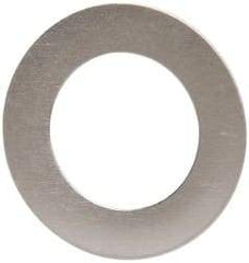 Made in USA - 0.005" Thick, 3/8" Inside x 5/8" OD, Round Shim - 5/16" Screw, Uncoated 316 Stainless Steel - USA Tool & Supply