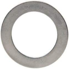 Made in USA - 0.01" Thick, 1/2" Inside x 3/4" OD, Round Shim - 7/16" Screw, Uncoated 316 Stainless Steel - USA Tool & Supply