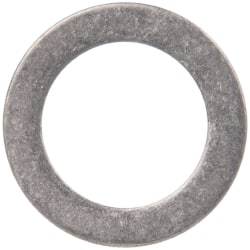 Made in USA - 0.03" Thick, 1/2" Inside x 3/4" OD, Round Shim - 7/16" Screw, Uncoated 316 Stainless Steel - USA Tool & Supply