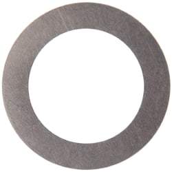 Made in USA - 0.005" Thick, 1/2" Inside x 3/4" OD, Round Shim - 7/16" Screw, Uncoated 316 Stainless Steel - USA Tool & Supply