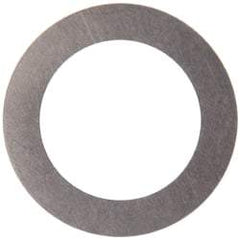 Made in USA - 0.005" Thick, 1/2" Inside x 3/4" OD, Round Shim - 7/16" Screw, Uncoated 316 Stainless Steel - USA Tool & Supply