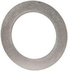 Made in USA - 0.02" Thick, 1" Inside x 1-1/2" OD, Round Shim - 7/8" Screw, Uncoated 316 Stainless Steel - USA Tool & Supply