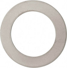 Made in USA - 0.03" Thick, 1" Inside x 1-1/2" OD, Round Shim - 7/8" Screw, Uncoated 316 Stainless Steel - USA Tool & Supply