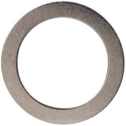 Made in USA - 0.01" Thick, 0.314" Inside x 7/16" OD, Shortening Shim - 1/4" Screw, Uncoated 300 Stainless Steel - USA Tool & Supply