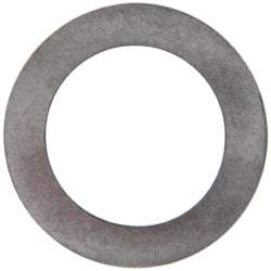 Made in USA - 0.01" Thick, 1/2" Inside x 3/4" OD, Shortening Shim - 7/16" Screw, Uncoated 300 Stainless Steel - USA Tool & Supply