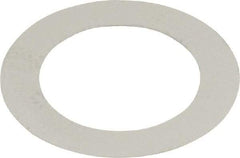 Made in USA - 0.1mm Thick, 12mm Inside x 18mm OD, Round Shim - 7/16" Screw, Uncoated 302/304 Stainless Steel - USA Tool & Supply