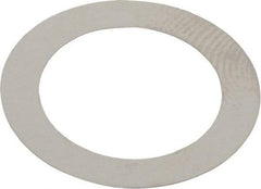 Made in USA - 0.1mm Thick, 14mm Inside x 20mm OD, Round Shim - 1/2" Screw, Uncoated 302/304 Stainless Steel - USA Tool & Supply