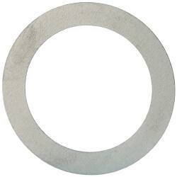Made in USA - 0.1mm Thick, 16mm Inside x 22mm OD, Round Shim - 9/16" Screw, Uncoated 302/304 Stainless Steel - USA Tool & Supply