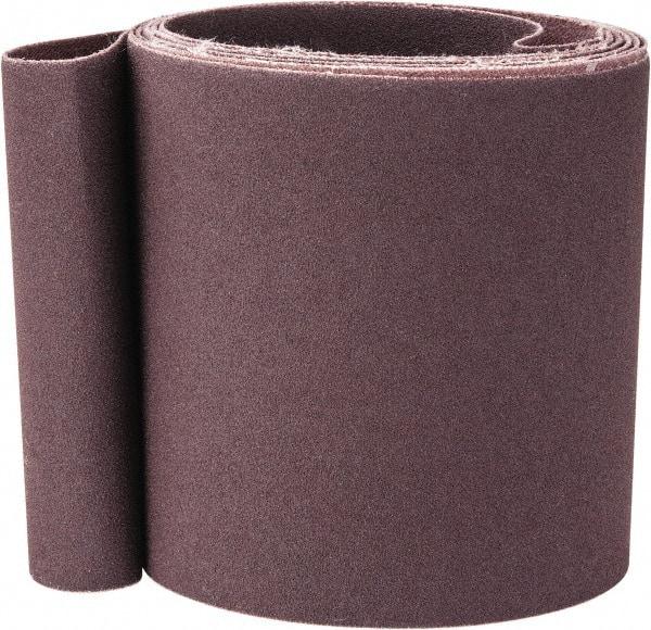 Norton - 4" Wide x 132" OAL, 120 Grit, Aluminum Oxide Abrasive Belt - Aluminum Oxide, Fine, Coated, X Weighted Cloth Backing, Series R228 - USA Tool & Supply