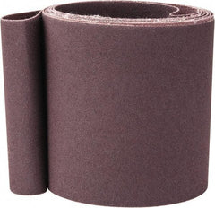 Norton - 4" Wide x 132" OAL, 120 Grit, Aluminum Oxide Abrasive Belt - Aluminum Oxide, Fine, Coated, X Weighted Cloth Backing, Series R228 - USA Tool & Supply