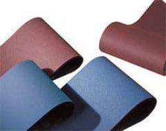 Norton - 36" Wide x 75" OAL, 80 Grit, Aluminum Oxide Abrasive Belt - Aluminum Oxide, Medium, Coated, X Weighted Cloth Backing, Series R215 - USA Tool & Supply