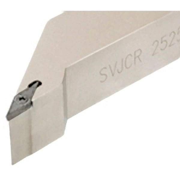 Iscar - SVJC, Right Hand Cut, 93° Lead Angle, 25mm Shank Height x 25mm Shank Width, Neutral Rake Indexable Turning Toolholder - 150mm OAL, VC..1604.. Insert Compatibility, Series Isoturn - USA Tool & Supply