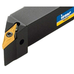 Iscar - SVJN, Left Hand Cut, 20mm Shank Height x 20mm Shank Width, Negative Rake Indexable Turning Toolholder - 125mm OAL, VN..12T3.. Insert Compatibility, Series Isoturn - USA Tool & Supply
