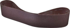 Norton - 4" Wide x 54" OAL, 60 Grit, Aluminum Oxide Abrasive Belt - Aluminum Oxide, Medium, Coated, X Weighted Cloth Backing, Series R228 - USA Tool & Supply