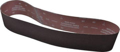 Norton - 4" Wide x 54" OAL, 80 Grit, Aluminum Oxide Abrasive Belt - Aluminum Oxide, Medium, Coated, X Weighted Cloth Backing, Series R228 - USA Tool & Supply