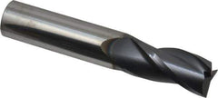 SGS - 5/8", 1-1/4" LOC, 5/8" Shank Diam, 3-1/2" OAL, 3 Flute, Solid Carbide Square End Mill - Single End, AlTiN Finish, Spiral Flute, 30° Helix, Centercutting, Right Hand Cut, Right Hand Flute, Series 5 - USA Tool & Supply