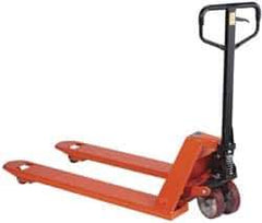 Wesco Industrial Products - 6,600 Lb Capacity, 8" Lift Economy Heavy-Duty Pallet Truck - 3" Min Lift Height, 48" Fork Length x 27" Fork Width, 27" Overall Width - USA Tool & Supply
