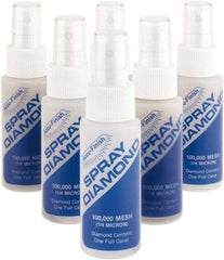 Accu-Finish - 2 oz Diamond Spray Compound - 100,000 Grit, Clear, Use on Ceramic - USA Tool & Supply