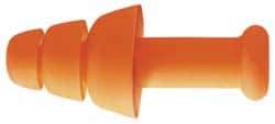 Howard Leight - Reusable, Corded, 25 dB, Flange Earplugs - Orange, 100 Pairs - USA Tool & Supply