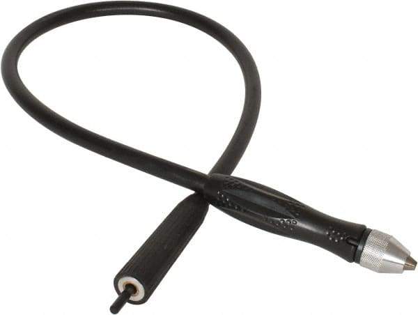 Dico - 40" Long x 3/8-24 Thread Size Flexible Motor Shaft - Compatible with 1/4" Shaft Diam, Converts Drill & Bench Motors to Flex Shaft - USA Tool & Supply