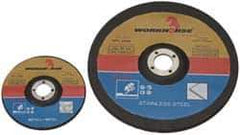 Value Collection - 9" Diam x 1/8" Thick x 5/8-11 Threaded Arbor, Type 27 Depressed Center Wheel - 6,600 Max RPM - USA Tool & Supply