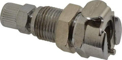 CPC Colder Products - PTF Brass, Quick Disconnect, Valved Panel Mount Coupling Body - 250 Max psi, -40 to 180°F, 1.87" OAL x 0.63" Overall Height, Chrome Plated - USA Tool & Supply