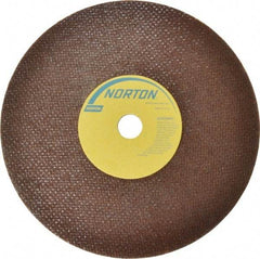 Norton - 7" 60 Grit Aluminum Oxide Cutoff Wheel - 0.035" Thick, 5/8" Arbor, 8,730 Max RPM, Use with Circular Saws - USA Tool & Supply
