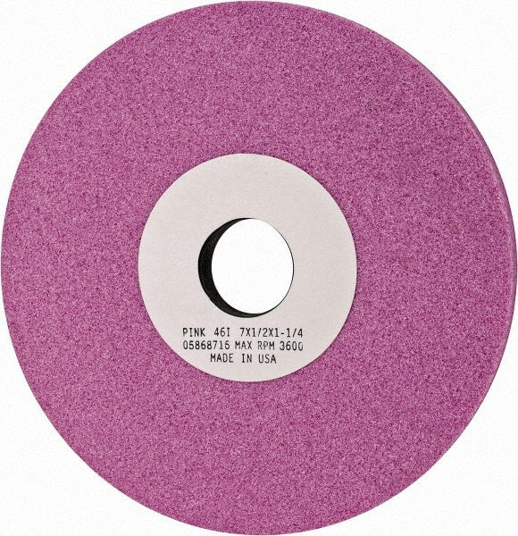 Grier Abrasives - 7" Diam x 1-1/4" Hole x 1/2" Thick, I Hardness, 46 Grit Surface Grinding Wheel - USA Tool & Supply