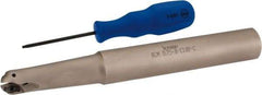 Iscar - 3/4" Cut Diam, 0.61" Max Depth of Cut, 1" Shank Diam, 8" OAL, Indexable Ball Nose End Mill - 3" Head Length, Straight Shank, BCM Toolholder, BCR D.75 Insert - USA Tool & Supply