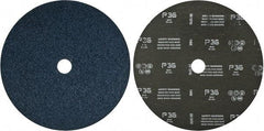 Camel Grinding Wheels - 9" Diam 7/8" Hole 36 Grit Fiber Disc - Very Coarse Grade, Zirconia Alumina, 6,600 Max RPM - USA Tool & Supply
