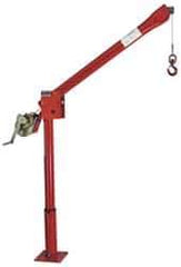 THERN - 500 Lbs. Limit Spur Gear Hand Winch - 56.41 Inch Overall Height, 12.96 Inch Base Height, Enamel Finish - USA Tool & Supply