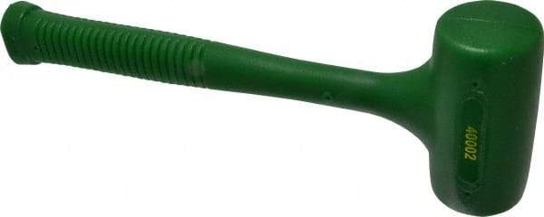 Garland - 26 oz Head 2" Face Diam Polyurethane Dead Blow Hammer - 11-1/2" OAL, Polyurethane Handle - USA Tool & Supply