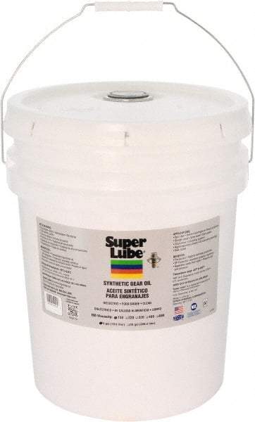 Synco Chemical - 5 Gal Pail, Synthetic Gear Oil - -45°F to 450°F, ISO 150 - USA Tool & Supply