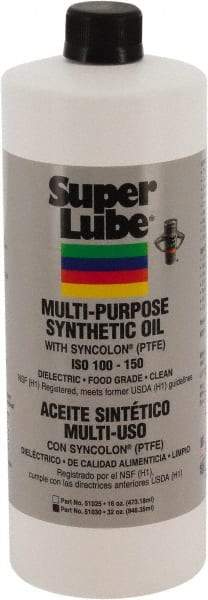 Synco Chemical - 1 Qt Bottle Synthetic Multi-Purpose Oil - -42.78 to 232.22°F, SAE 85W, ISO 150, 681.5 SUS at 40°C, Food Grade - USA Tool & Supply