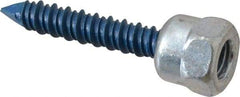 Buildex - 3/8" Zinc-Plated Steel Vertical (End Drilled) Mount Threaded Rod Anchor - 5/8" Diam x 1-1/2" Long, 2,810 Lb Ultimate Pullout, For Use with Concrete/Masonry - USA Tool & Supply