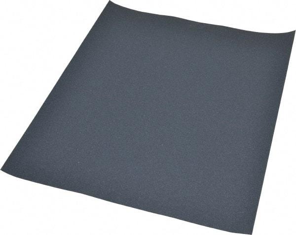 Value Collection - 320 Grit, Silicon Carbide Sanding Sheet - 11" Long x 9" Wide, Extra Fine Grade, A Weighted Paper Backing - USA Tool & Supply