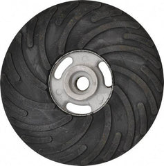 Norton - 7" Diam Locking Nut Disc Backing Pad - Hard Density, 8,600 RPM - USA Tool & Supply